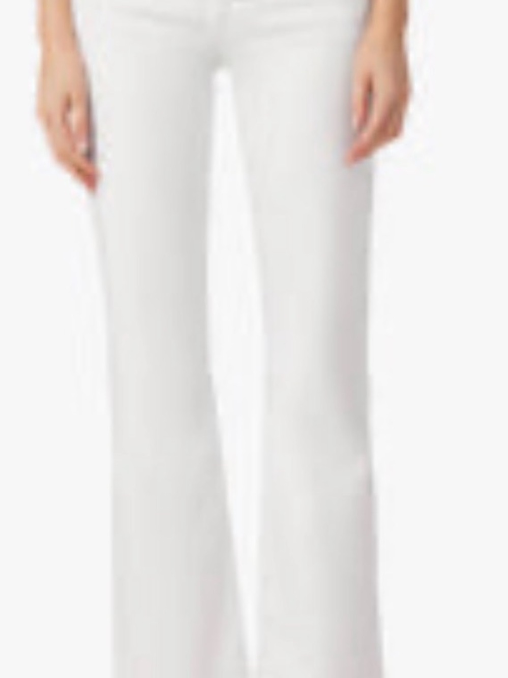 Joe’s Jeans FLAWLESS THE CALLIE Cropped Bootleg Jeans, White, Size 31